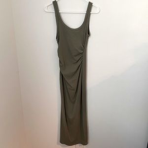 Zara Olive Green Midi Dress